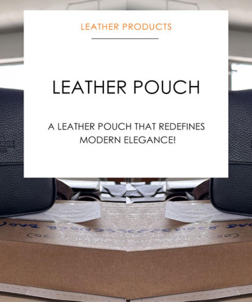 A leather pouch that redefines modern elegance A leather pouch that redefines modern elegance