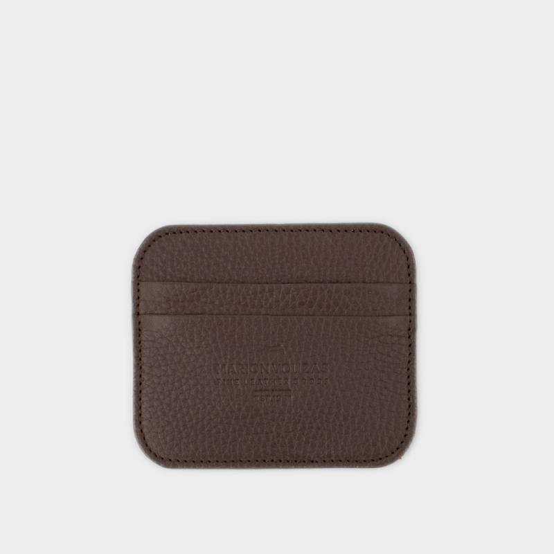 Vachetta leather card holder