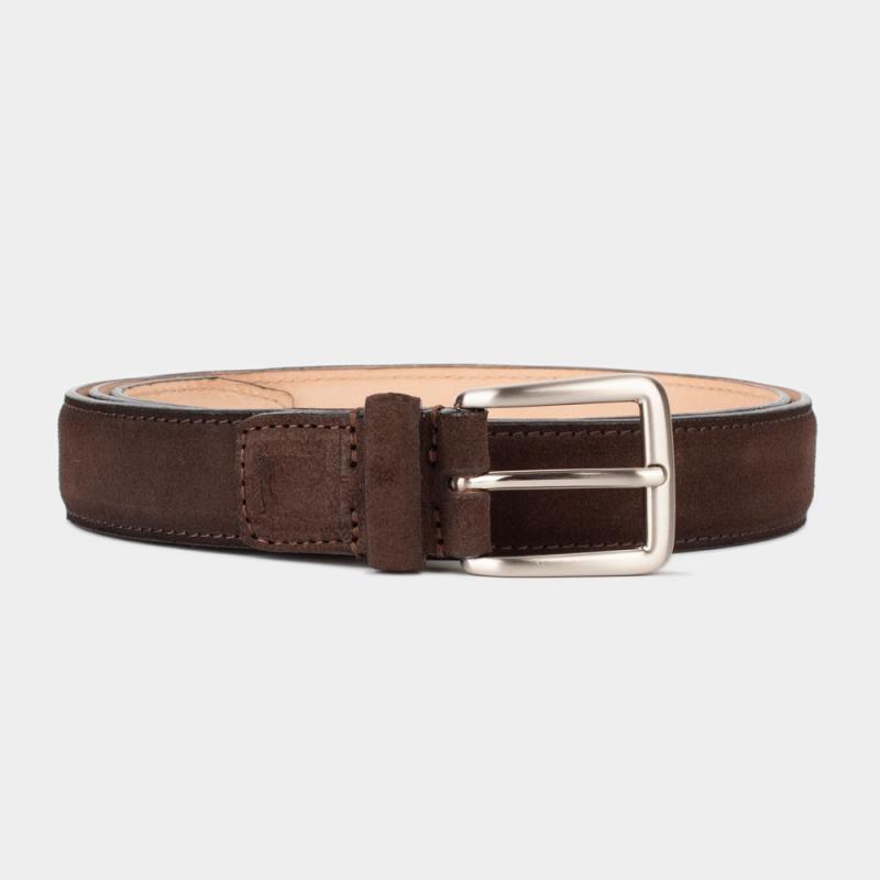 Basic suede leather belt