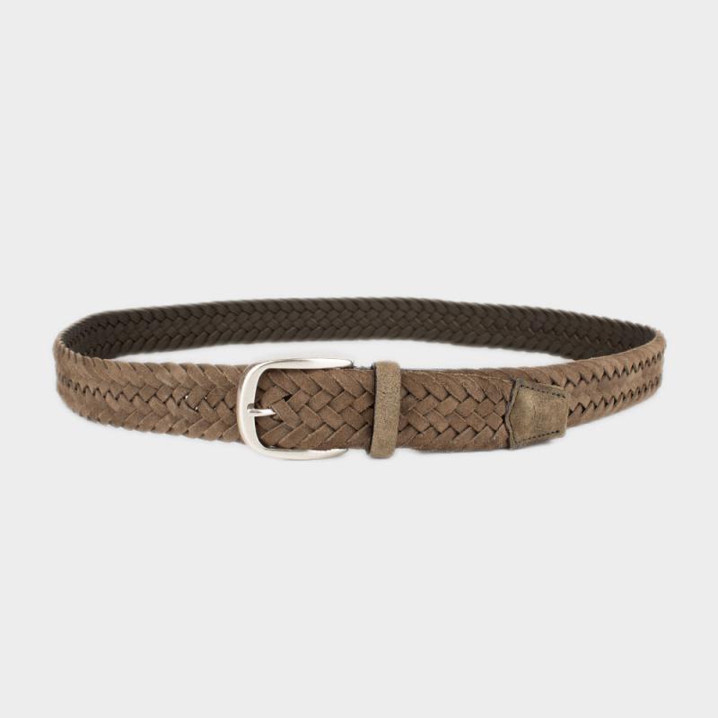 Suede woven belt | Fine Leather Goods | Marion Vouzas