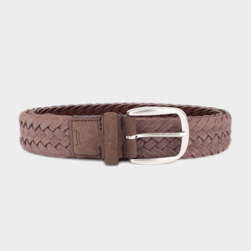 Suede woven belt | Fine Leather Goods | Marion Vouzas