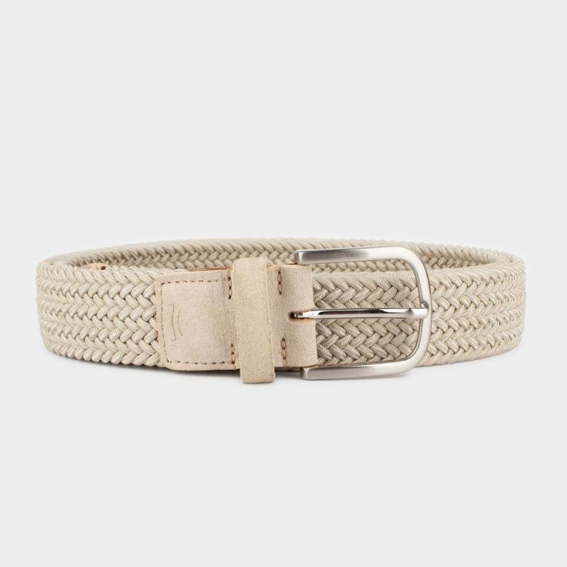 Woven elastic cotton belt