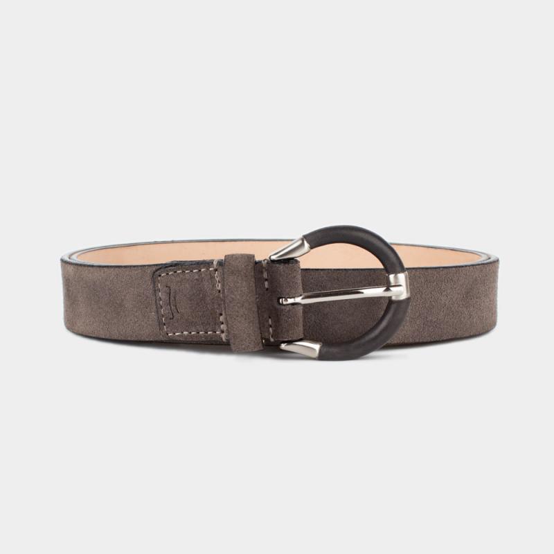 Suede leather belt