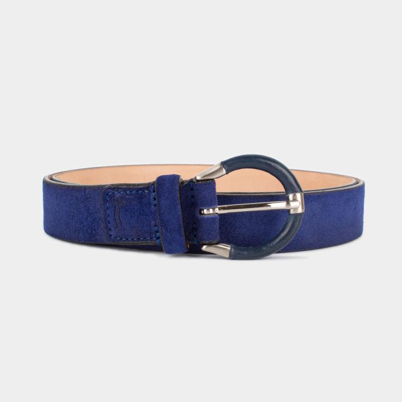 Suede leather belt