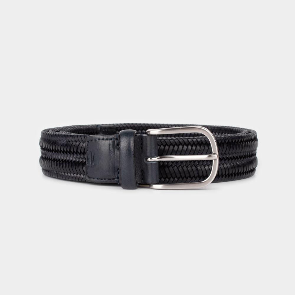 Leather woven belt | Fine Leather Goods | Marion Vouzas