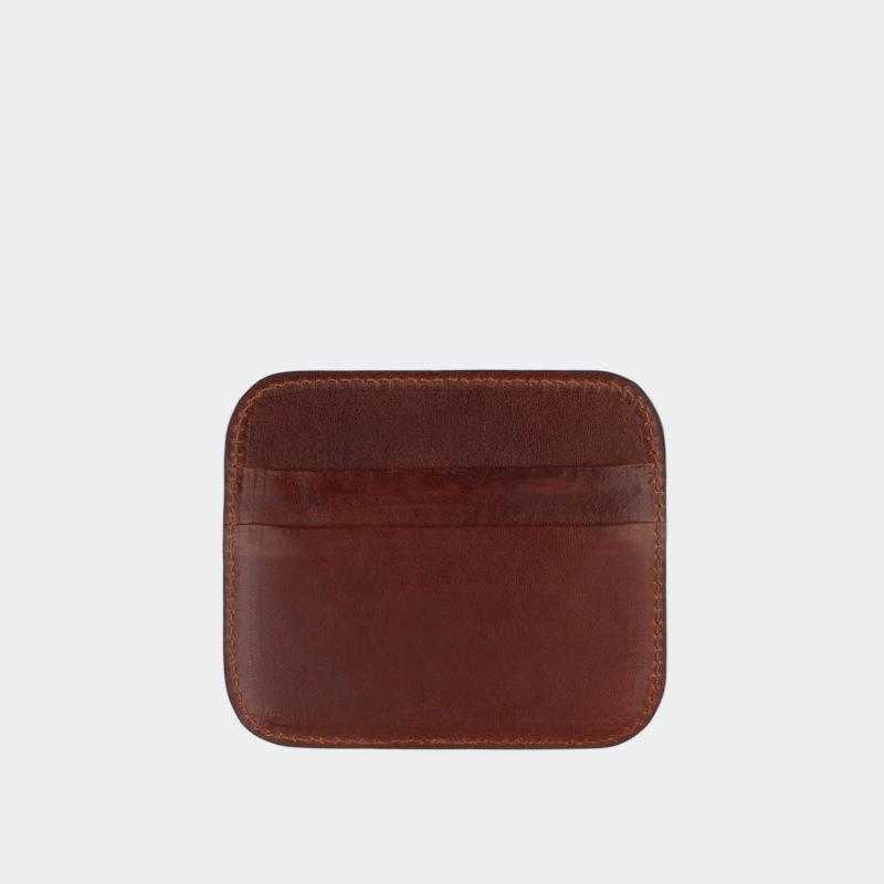Vachetta leather card holder