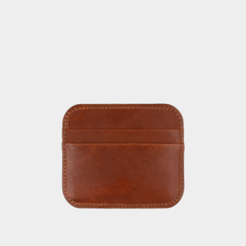 Vachetta leather card holder