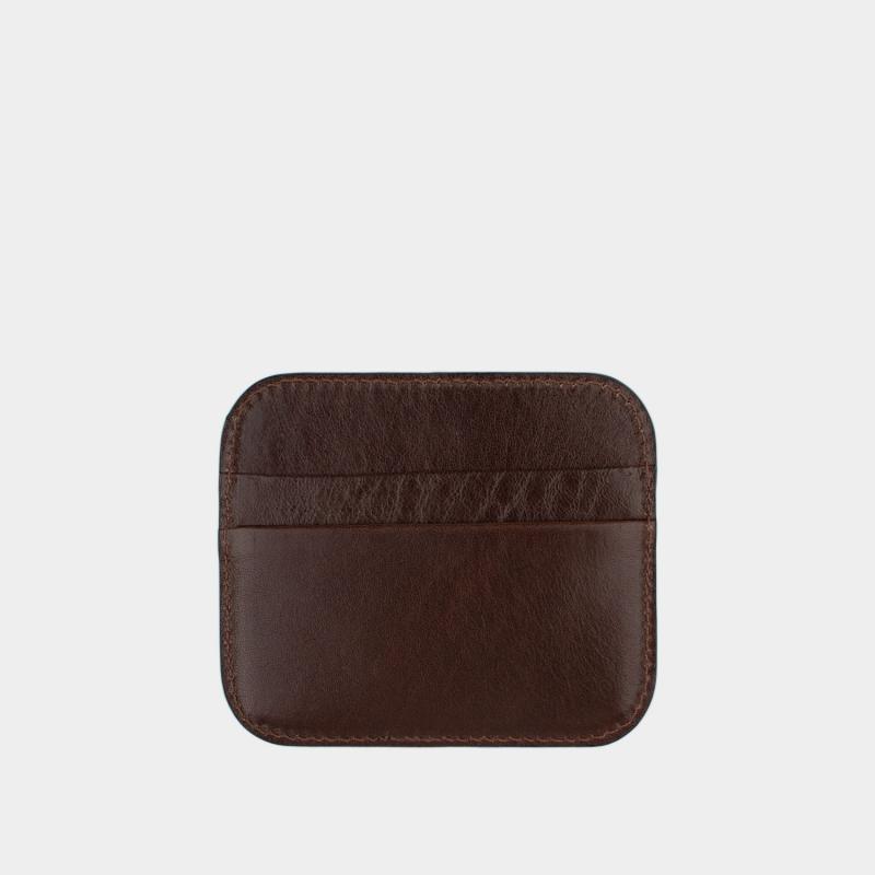 Vachetta leather card holder