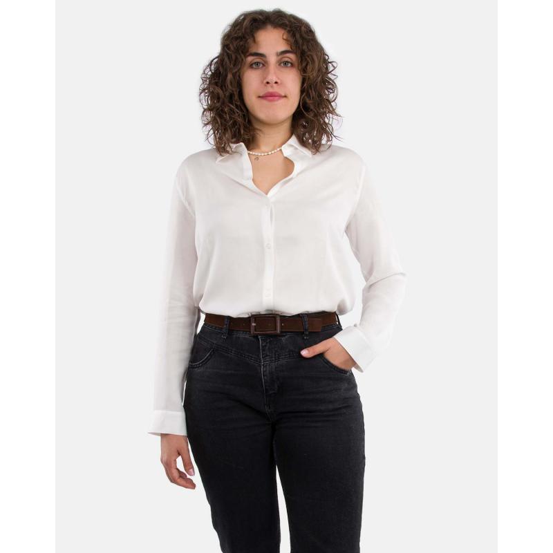 Καστόρινη δερμάτινη ζώνη με ντυμένη αγκράφα