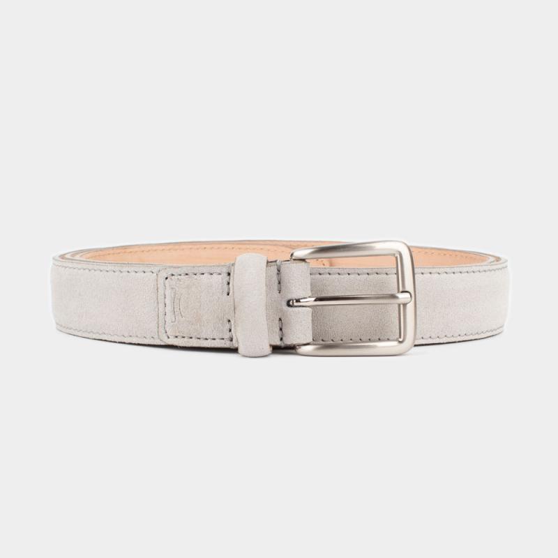 Basic suede leather belt