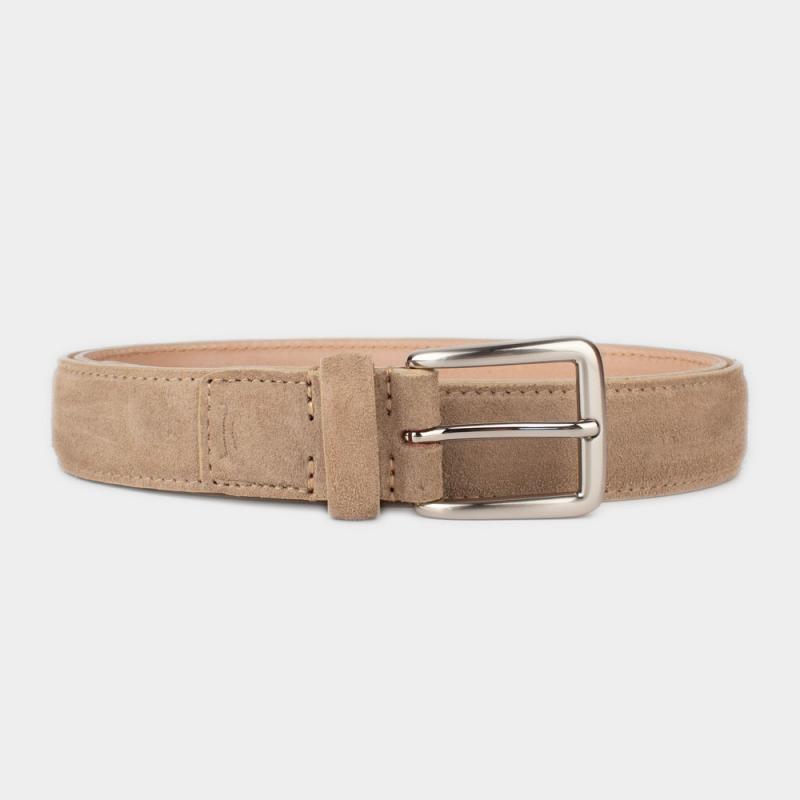 Basic suede leather belt