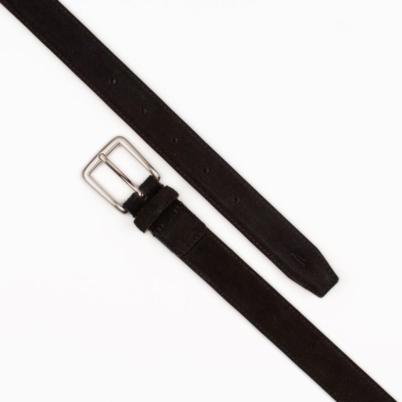 Basic suede leather belt