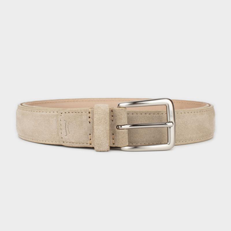 Basic suede leather belt