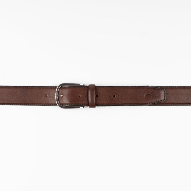 Απλή δερμάτινη ζώνη βακέτας 3,5εκ