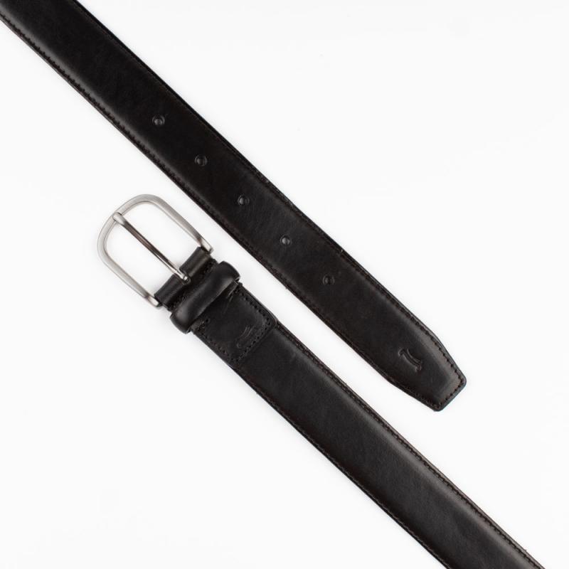 Basic vachetta leather belt 3.5cm