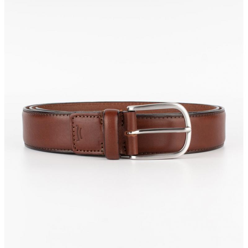 Basic vachetta leather belt 3.5cm