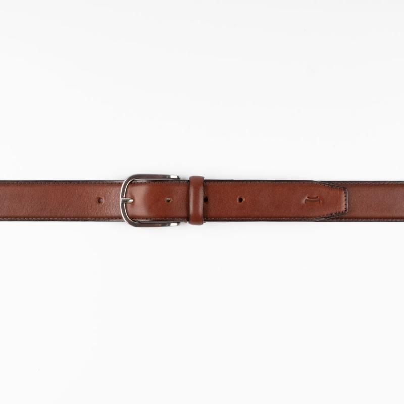 Basic vachetta leather belt 3.5cm