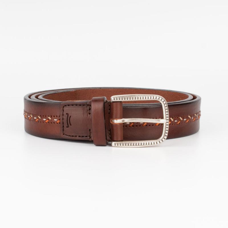 Marion Vouzas embroidered leather belt