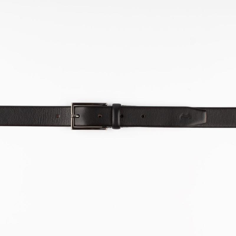 Formal vachetta leather belt