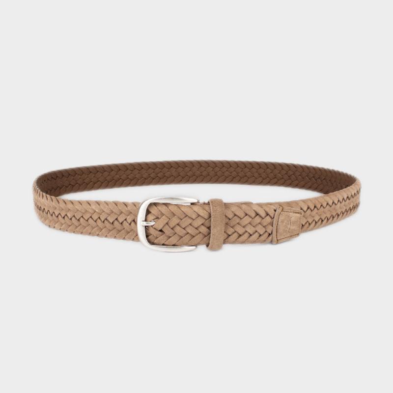 Suede woven belt
