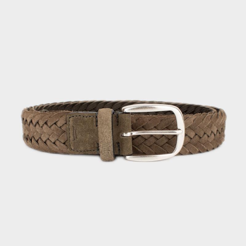 Suede woven belt
