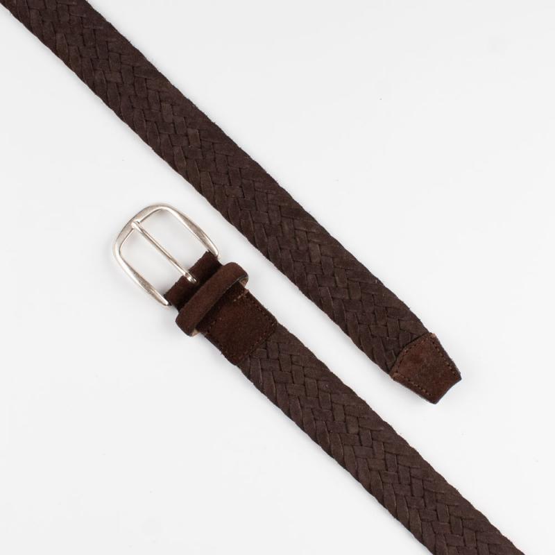 Suede woven belt