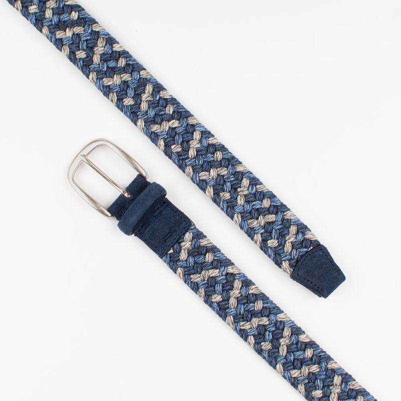 Elastic multicolor cotton woven belt