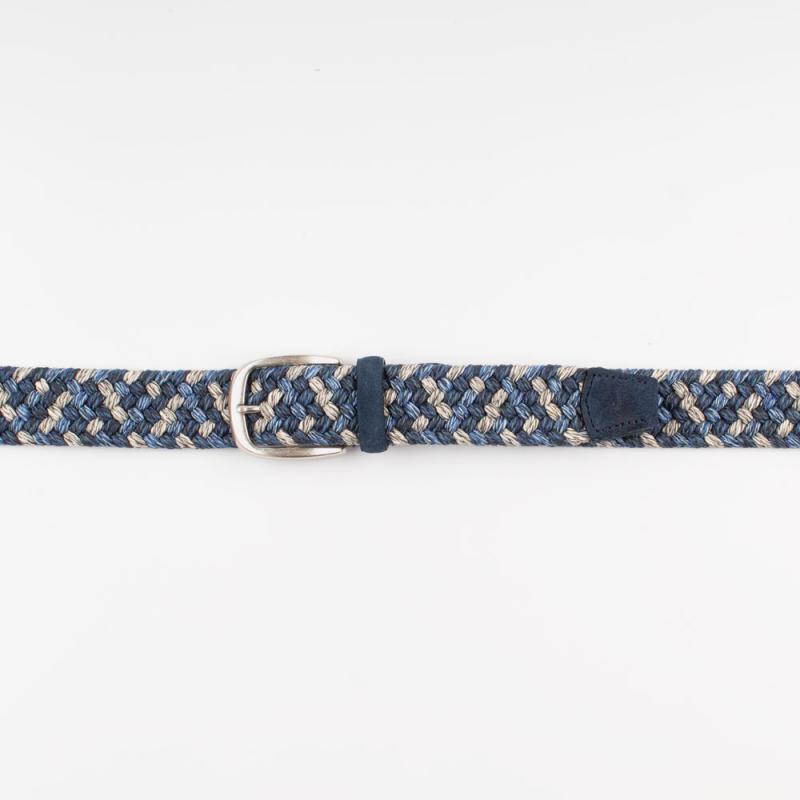 Elastic multicolor cotton woven belt