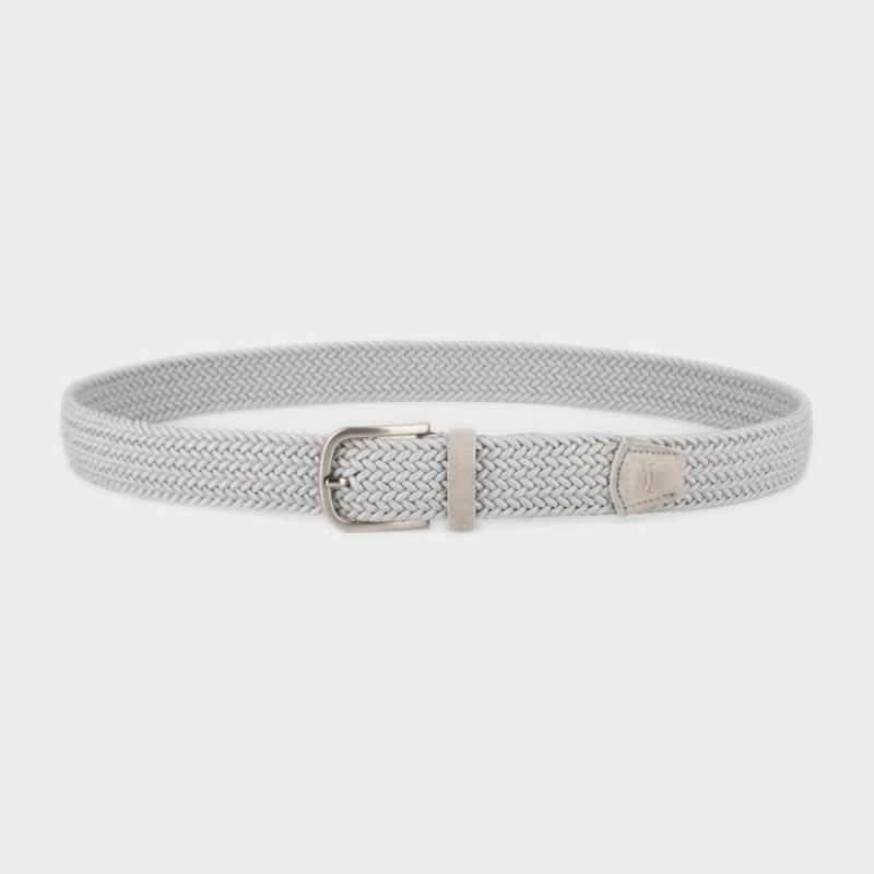 Woven elastic cotton belt