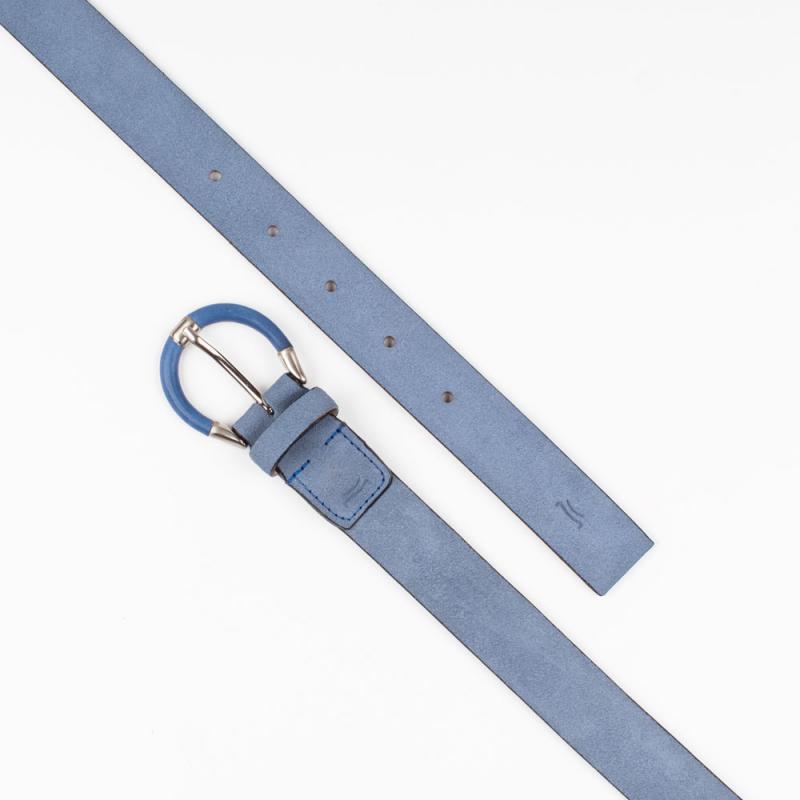 Suede leather belt