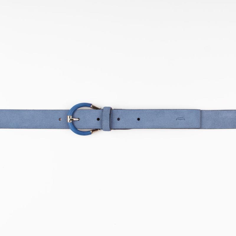 Suede leather belt