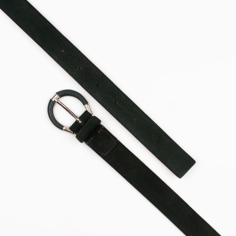 Suede leather belt