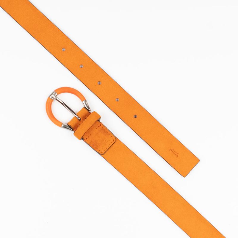 Suede leather belt