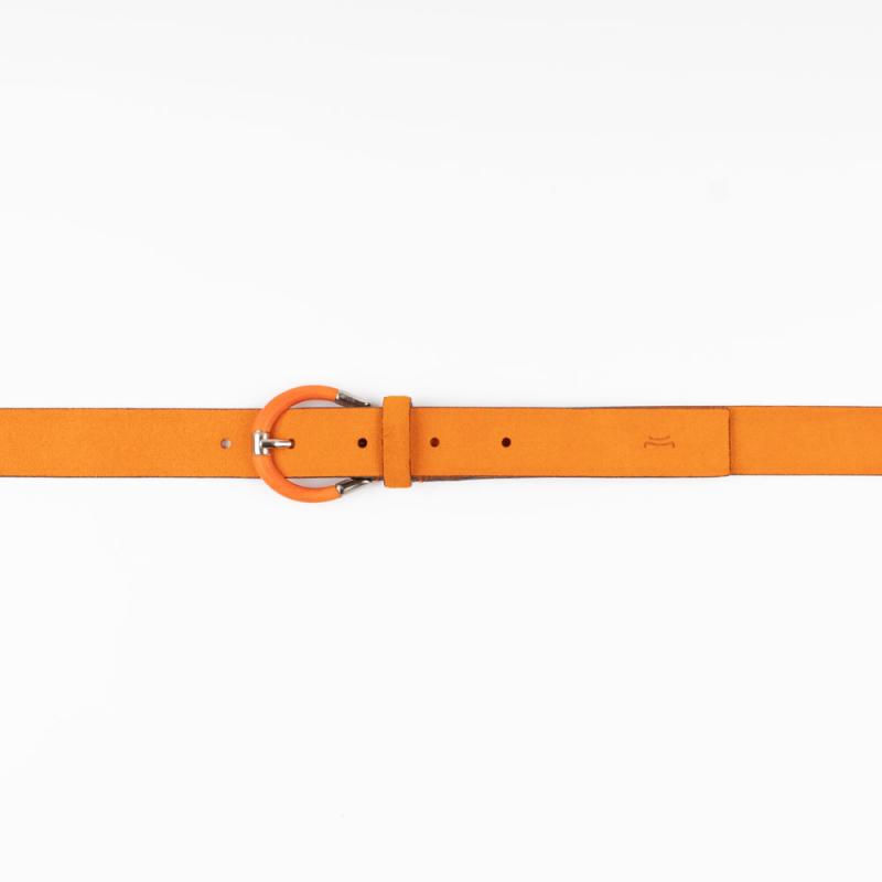 Suede leather belt